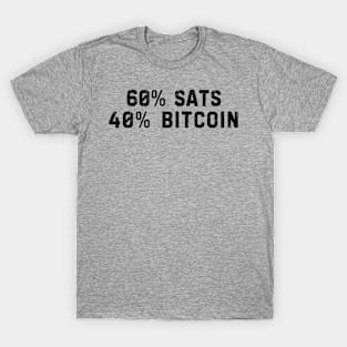 60/40 Portfolio Allocation Bitcoin T-Shirt